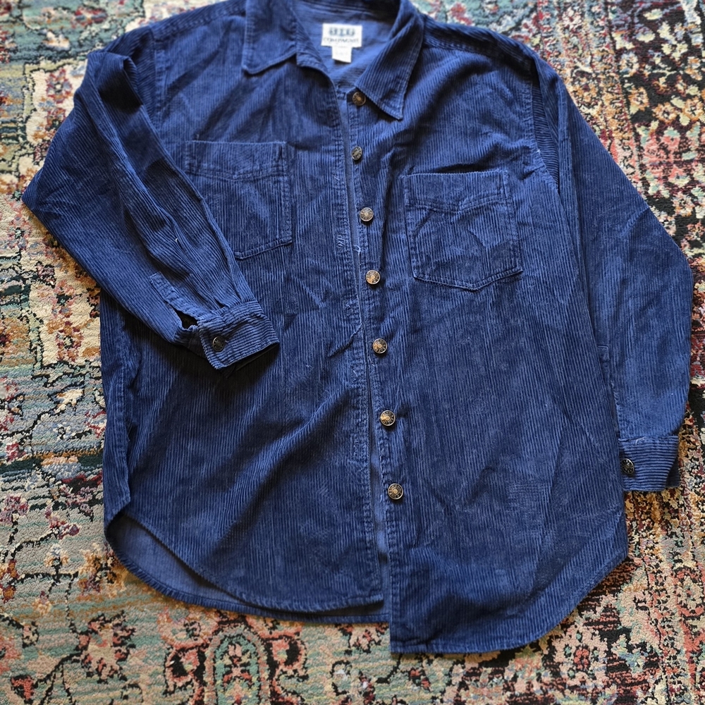 Navy Corduroy Shirt